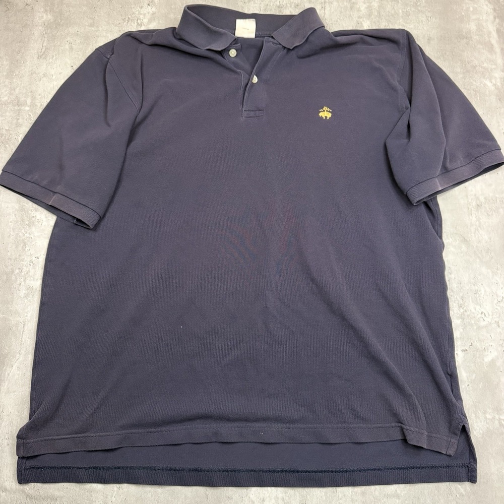 Brooks Brothers 346 Polo Shirt Mens XL Navy Blue Performance Original Fit